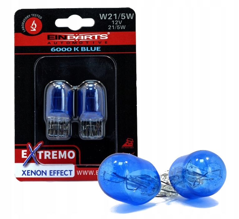 Żarówki W21/5W 12V Einparts Extremo 100% Xenon Effect 2szt.