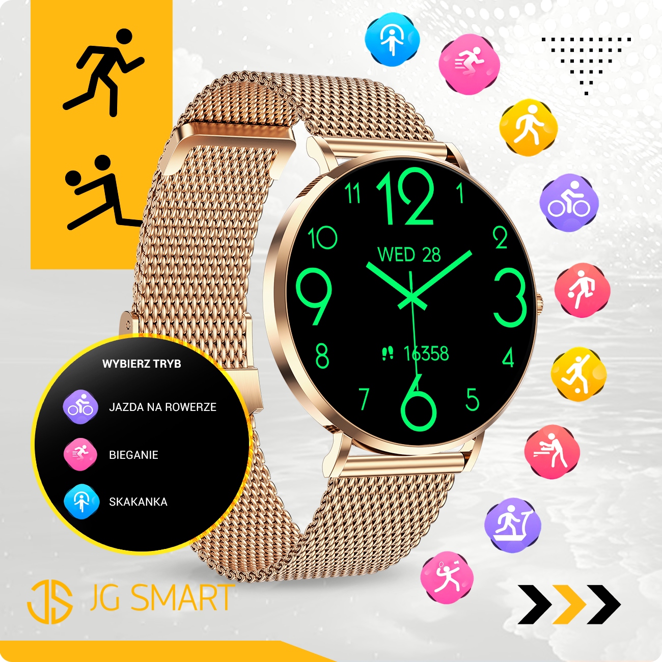 SMARTWATCH ZEGAREK DAMSKI POLSKIE MENU ROZMOWY CIŚNIENIE TĘTNO AMOLED SLIM Rodzaj smartwatch