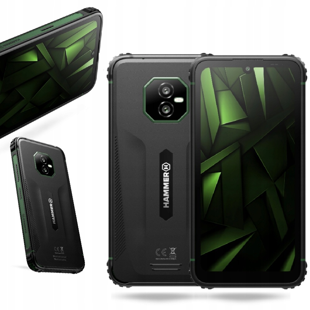 myPhone Hammer Ranger 8/256GB 6" 60Hz 50Mpix Czarno-zielony