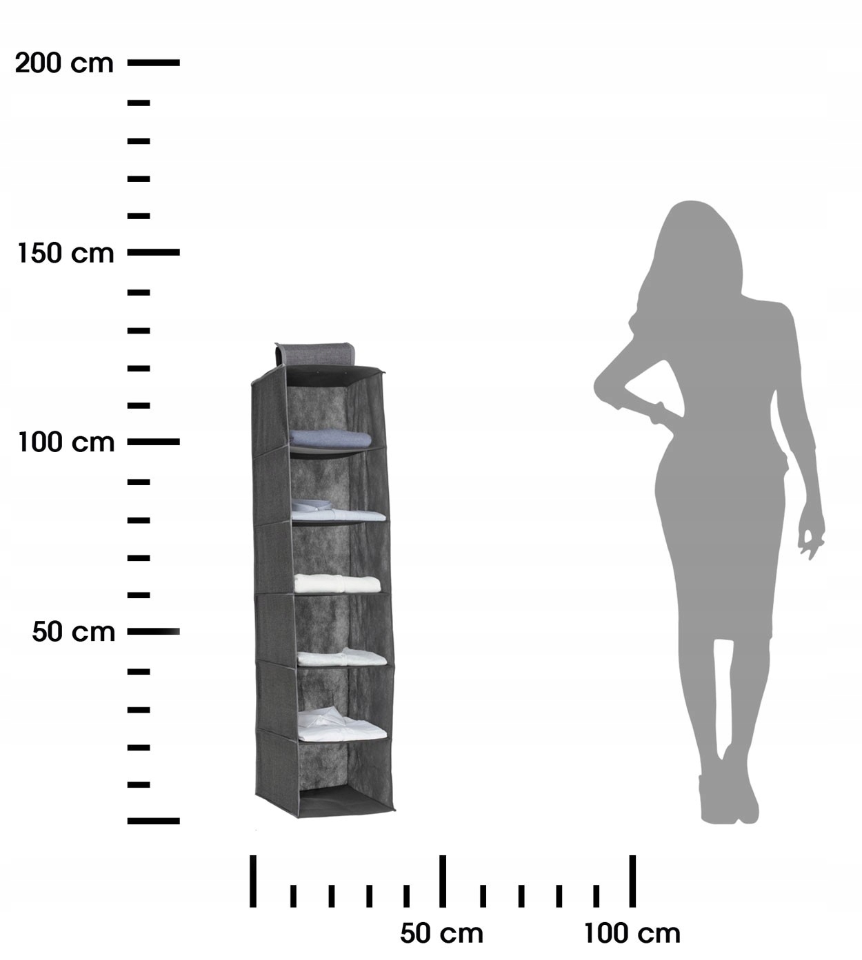 ORGANIZER WISZĄCY NA UBRANIA PÓŁKA ZAWIESZANA 30CM Kod producenta 138887C