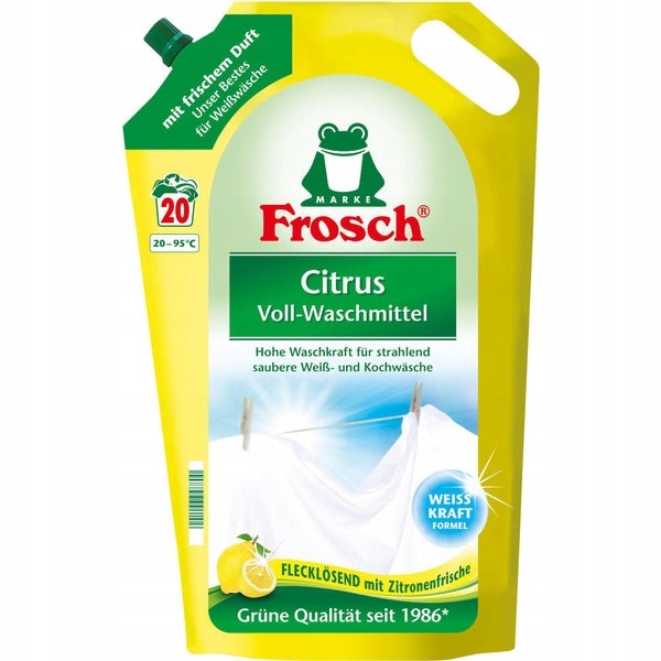

Frosch ekologiczny płyn do prania cytryna Białe