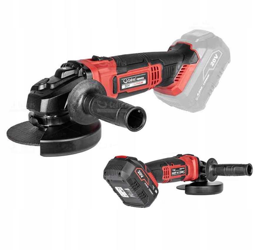 Akumulatorowa szlifierka kątowa 125mm 20V Cedrus