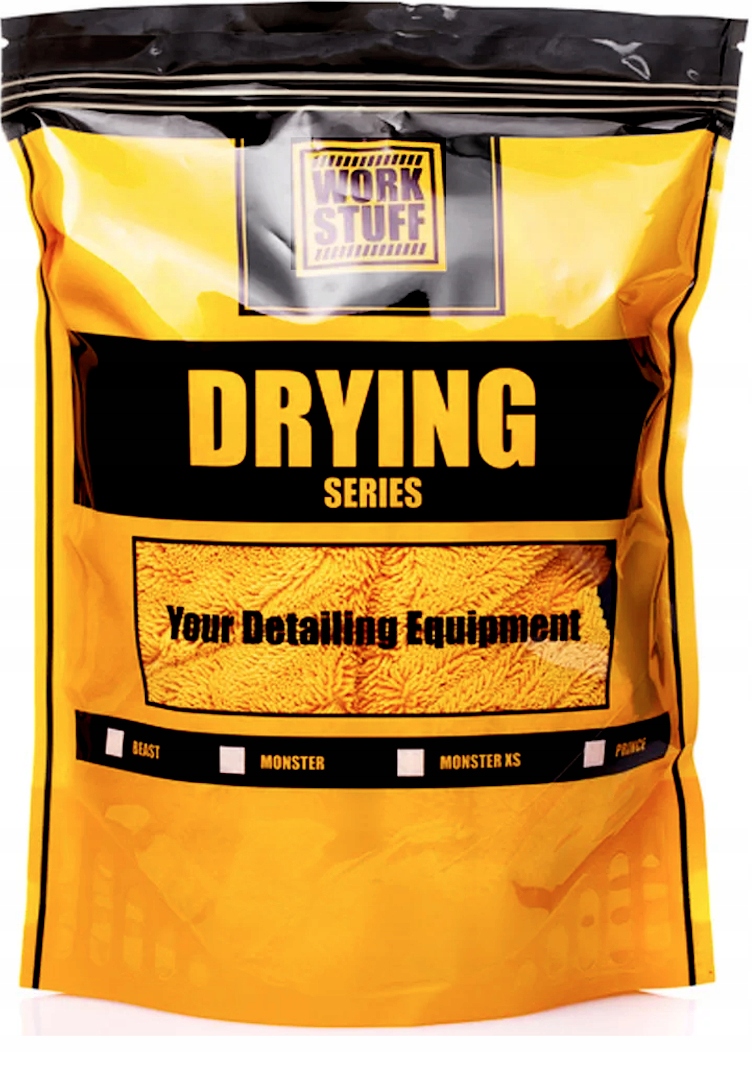 WORK STUFF MONSTER RĘCZNIK DO OSUSZANIA SAMOCHODU 90X73 CM GRUBY 515G/M2 Kod producenta WS071