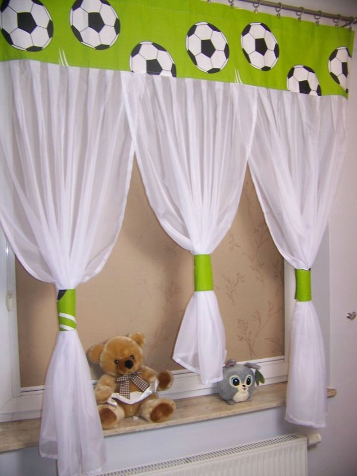 Firanka piłka nożna oliwka + poduszka