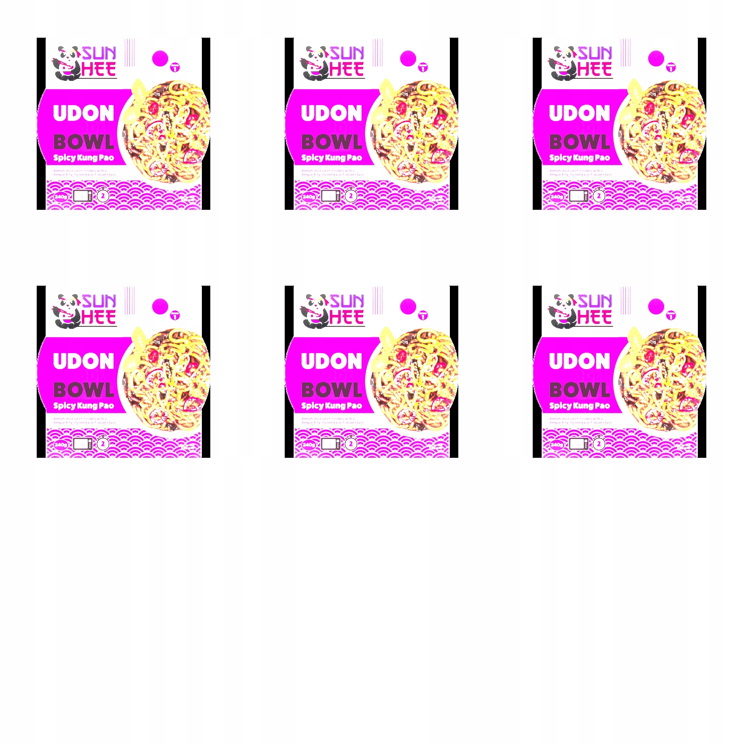 Levně 6 x 240 g Sun Hee udon bowl spicy Karton