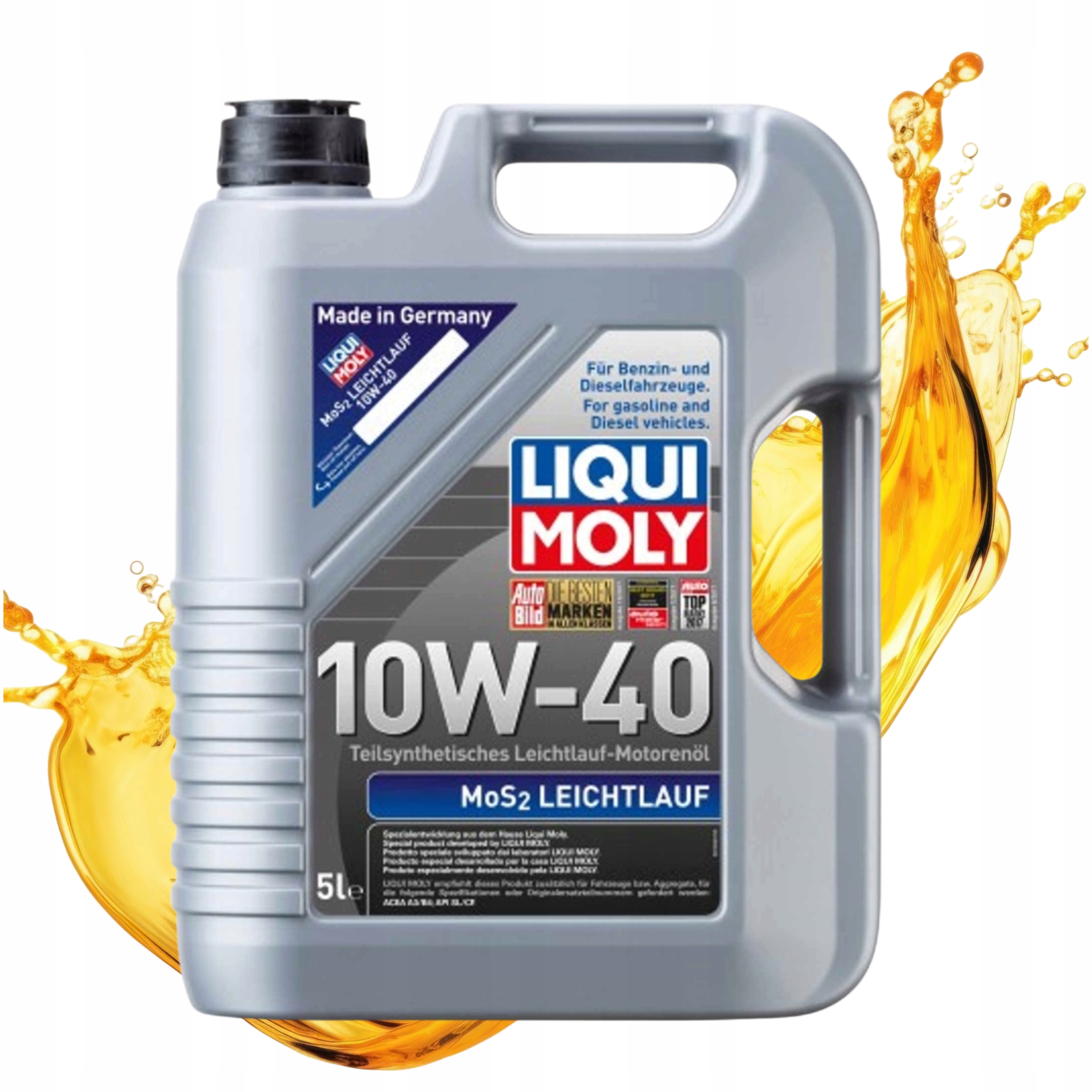 Motorový Olej Liqui Moly 10V40 5L MOS2 Leichtlauf LM2184 Podporuje Ochranu