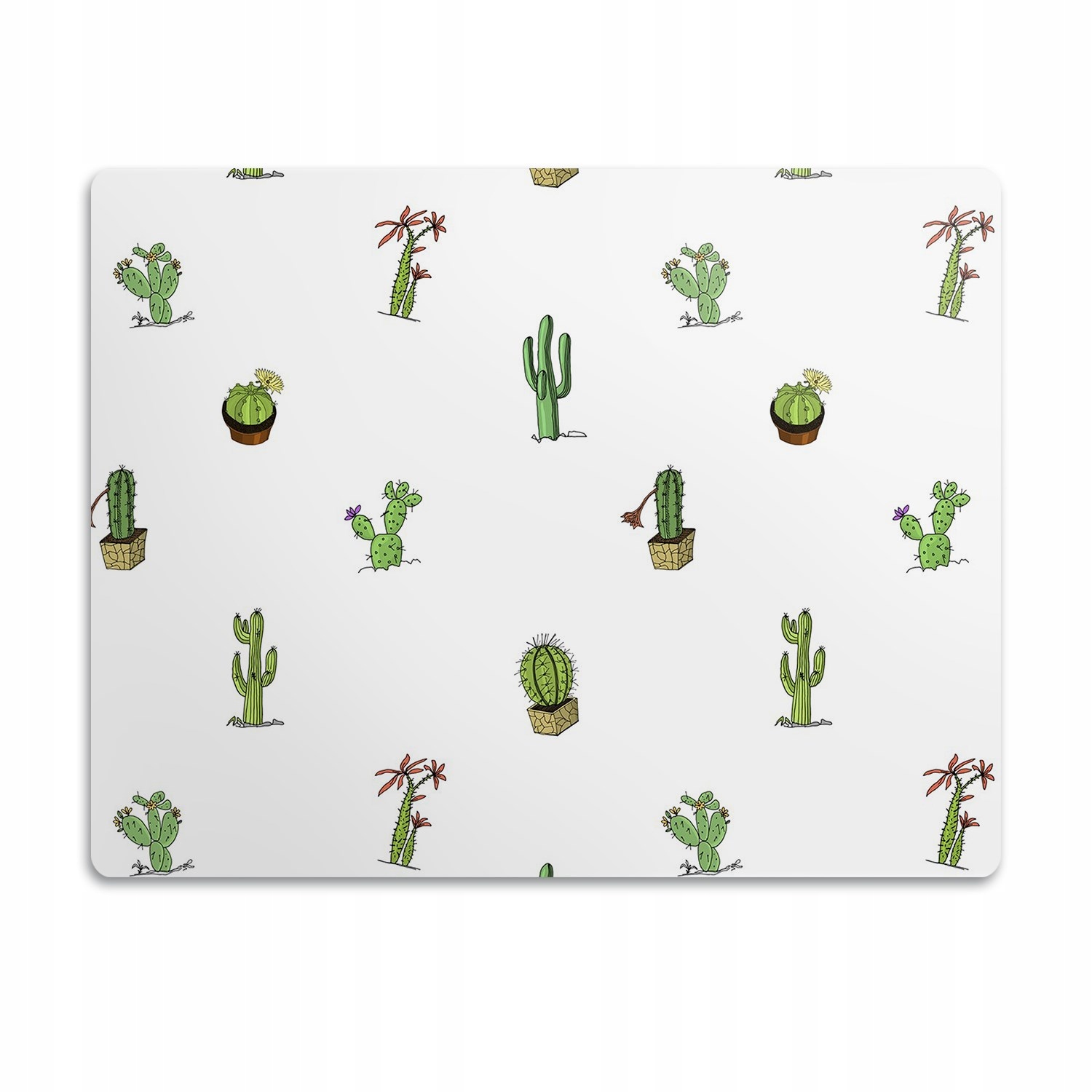 Levně Pro kočky psa je podložka pod misky Kaktusy 90x60 cm