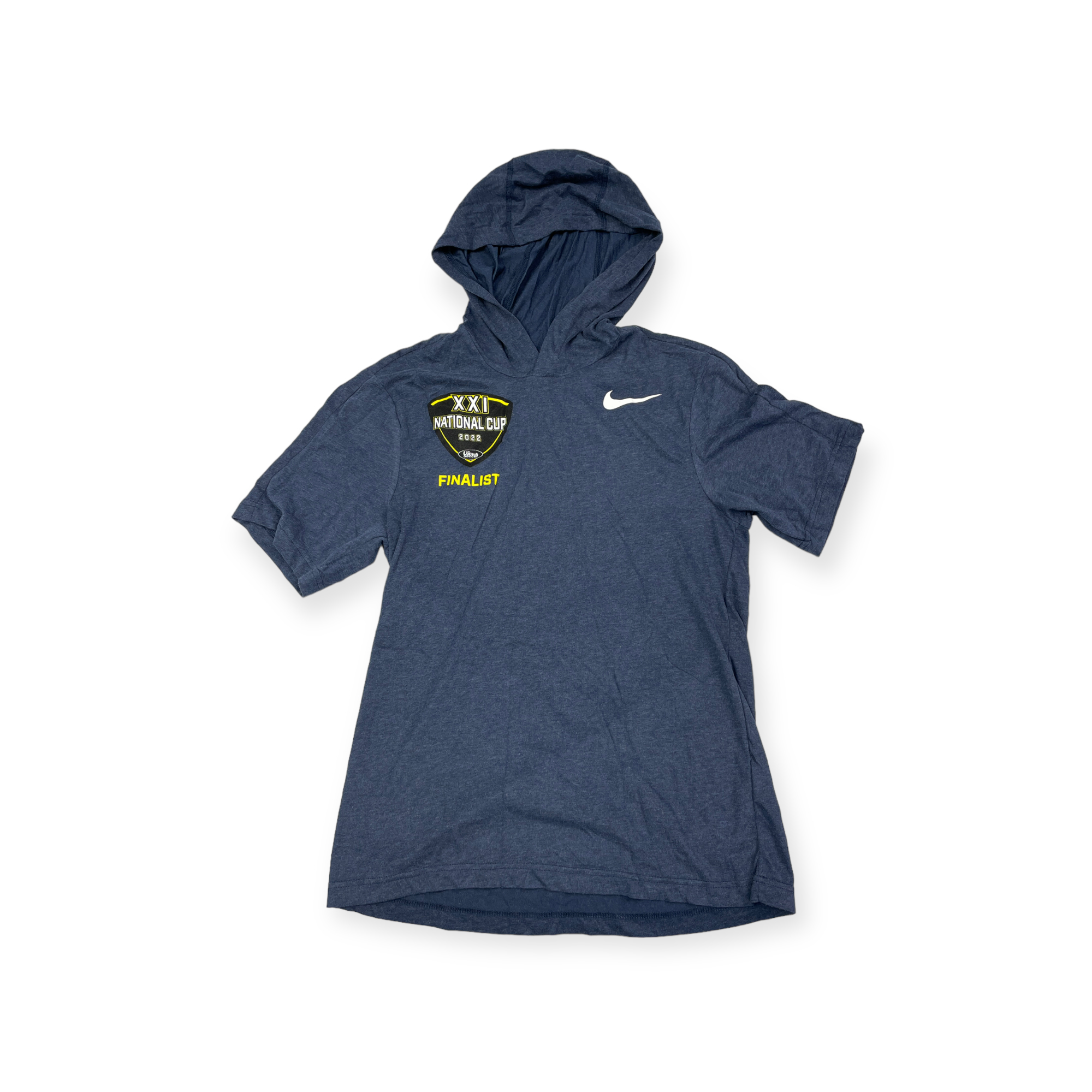 Pánská sportovní halenka s krátkým rukávem s kapucí Nike M