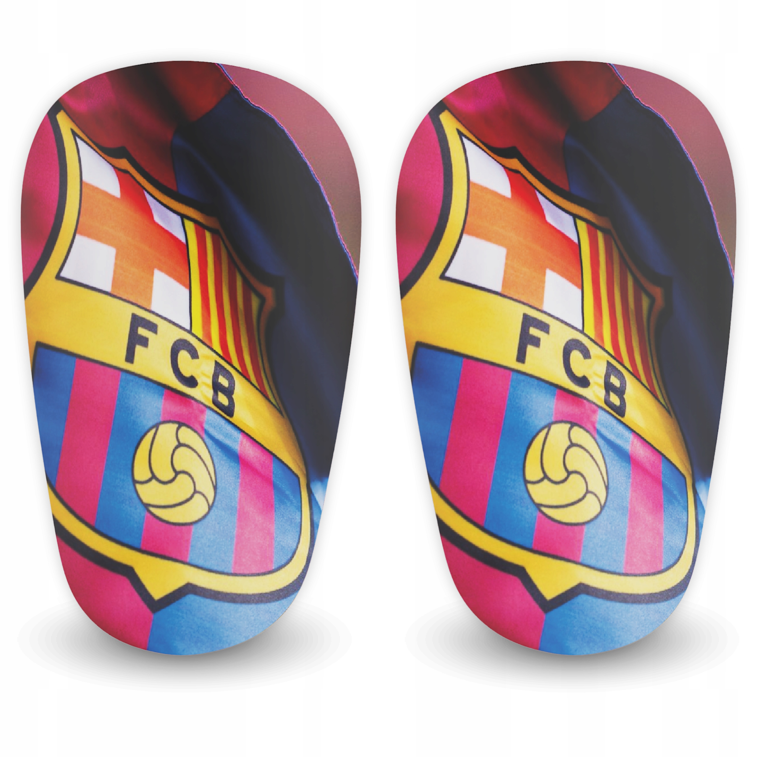 Ochraniacze Piłkarskie Małe Przylegające Lekkie r. S 10x6cm Barcelona 8