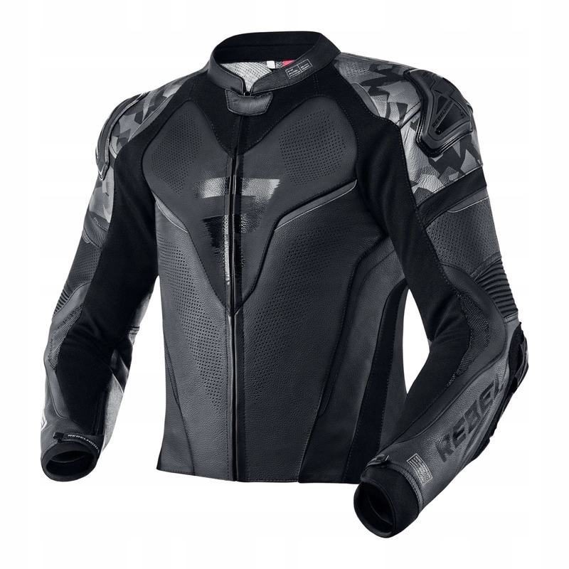 Kožená motocyklová bunda Rebelhorn Rebel Black čierna Darčeky