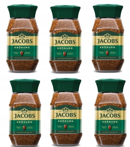 6x 200g Jacobs Kronung Kawa rozpuszczalna Karton