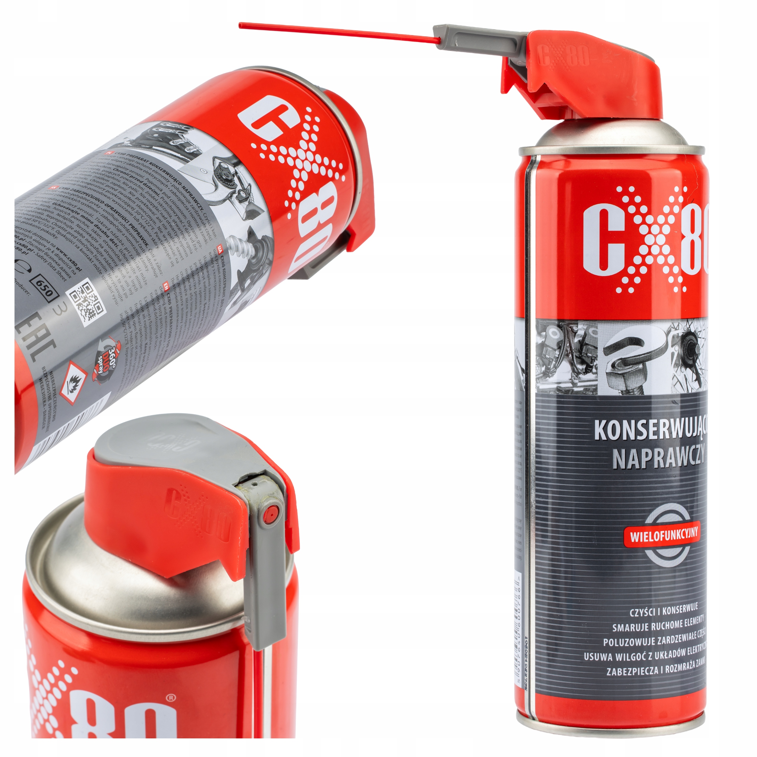 Płyn Konserwacyjno-naprawczy Duo-spray 500 ML Ochrona Przed Korozją CX-80