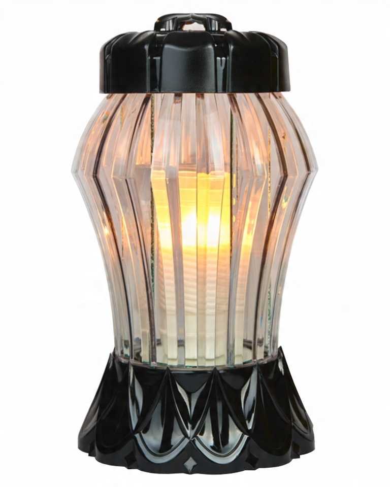

lampion znicz glamour2 diament na grób pomnik 25cm
