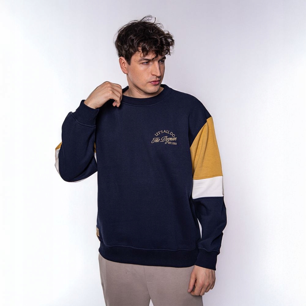 Bluza Crewneck Lech Poznań Premium The Poznan EST.2010 Granatowa r. XL