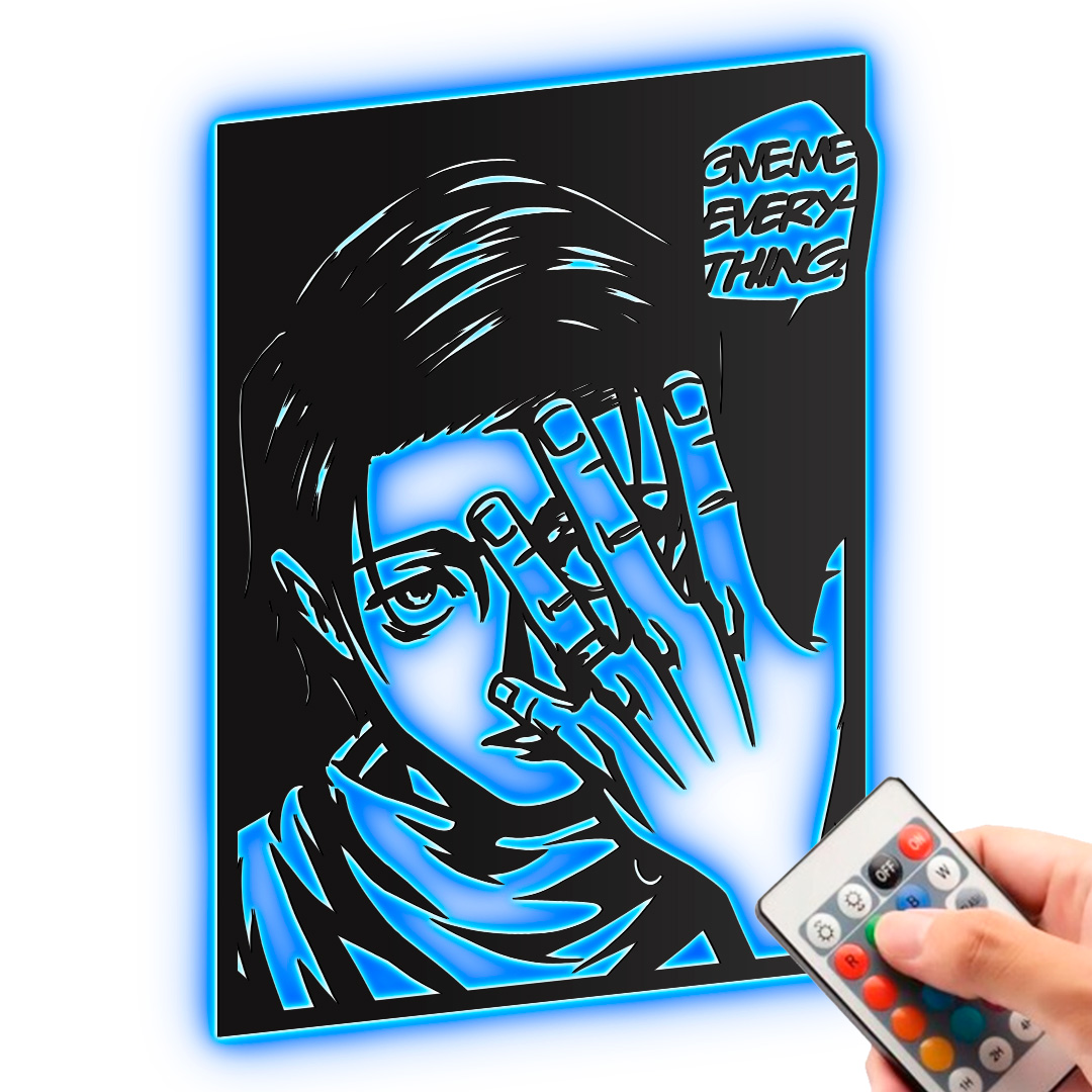 Yuta Okkotsu Jujutsu Kaisen Nástěnná Dekorace Led lampa Rgb dálkové ovládání Dárek