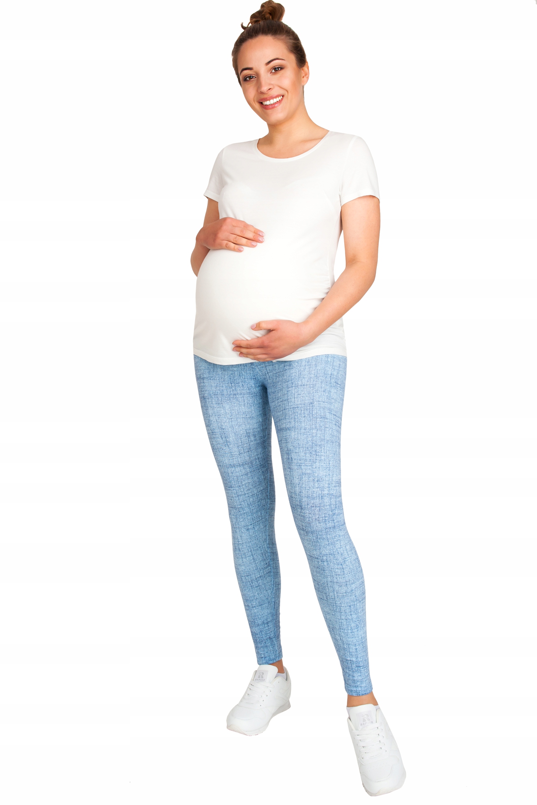 LEGINSY CIĄŻOWE GETRY ROZM M LEGGINSY Z PANELEM Marka Przyszla mama