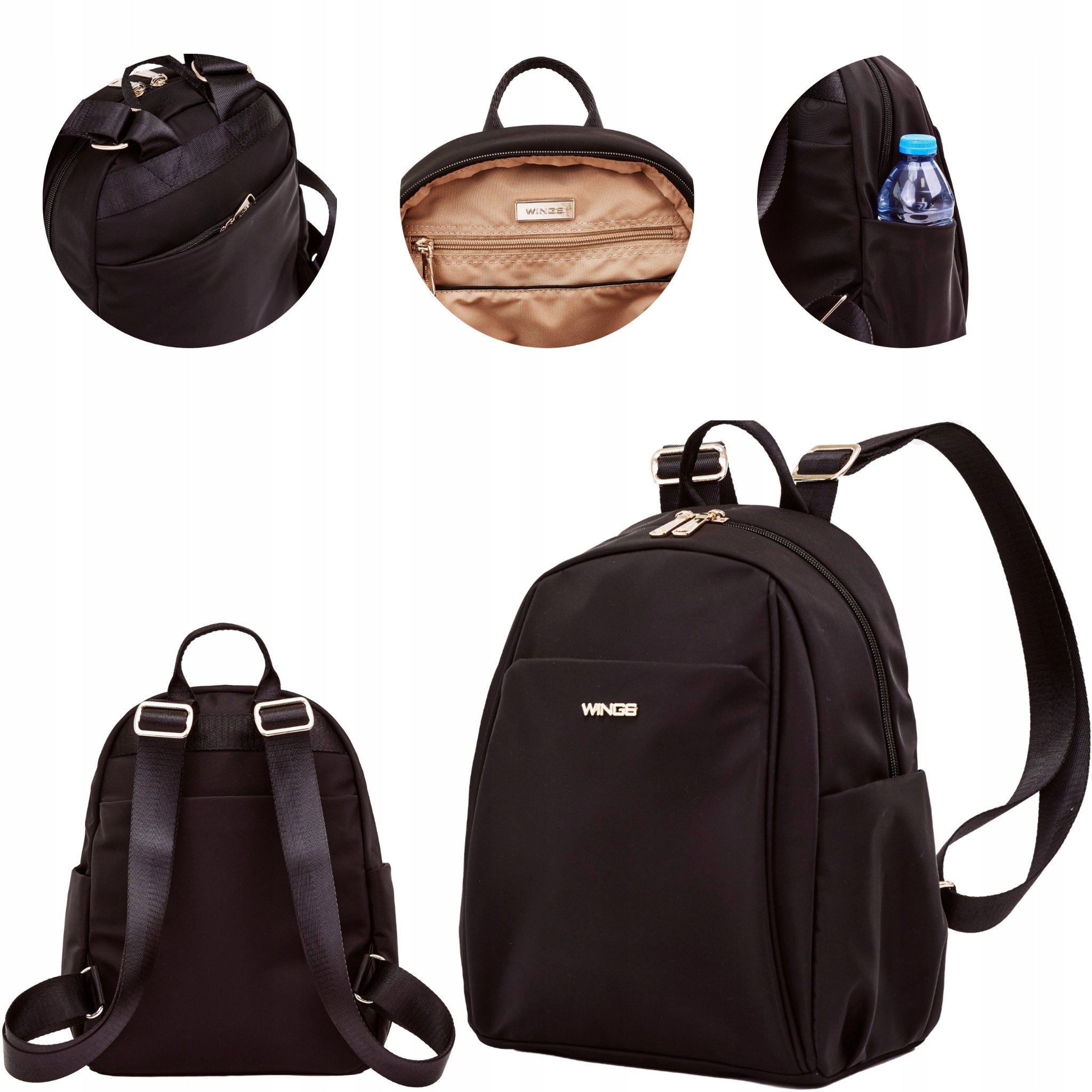 Batoh městský batoh Wings pro práci na univerzitě cestovního ruchu, moderní, stylový, 9L