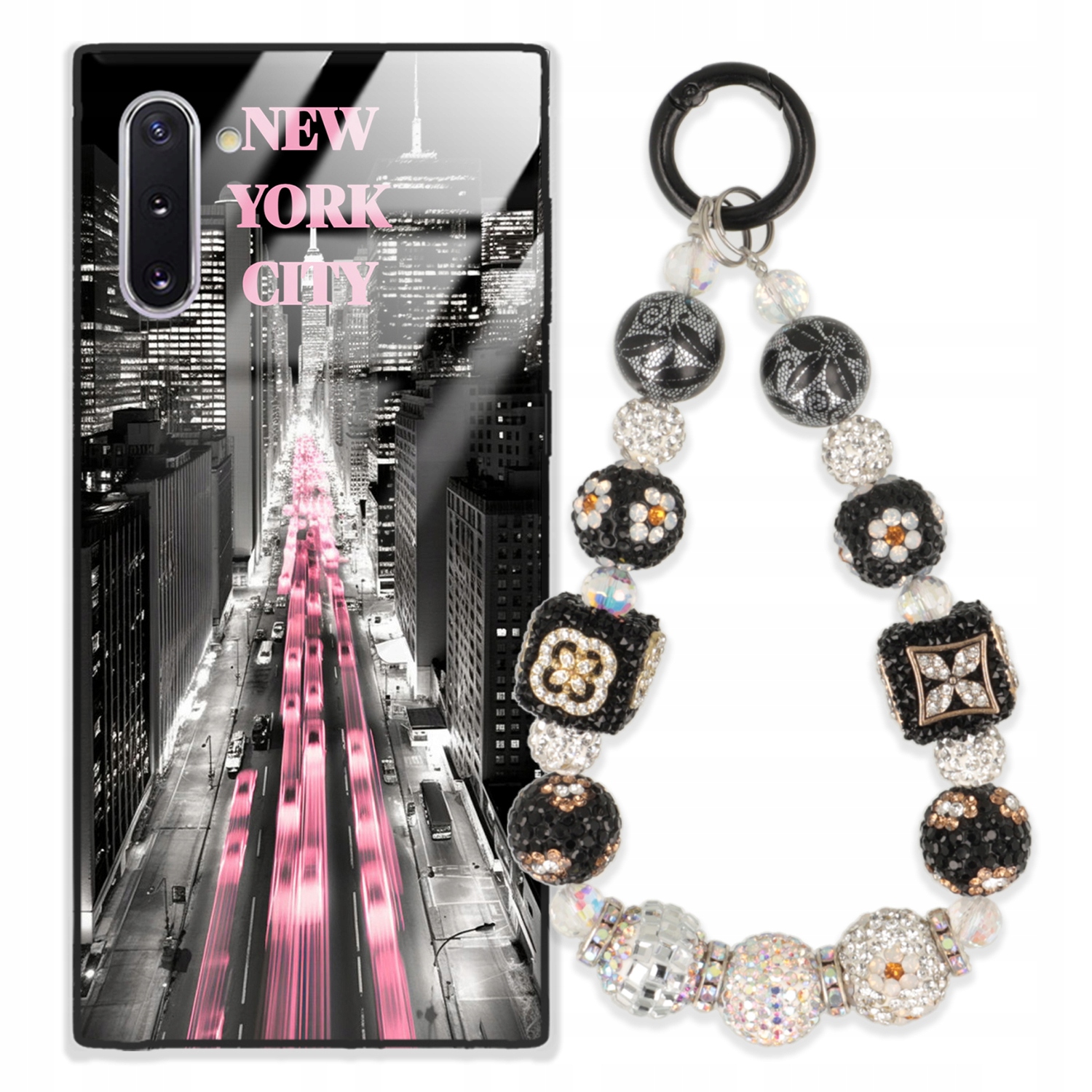 Puzdro Na Samsung Note 10 Glass Kľúčenka Elegantné Prémiové Dizajnové Puzdro