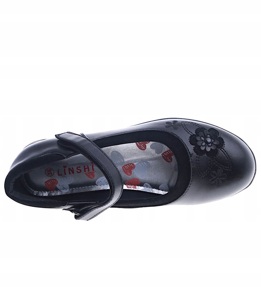 CZARNE DZIEWCZĘCE BALERINKI NA RZEPY buty PÓŁBUTY Z PASKIEM 13995 31 Kod producenta 13995 Czarne baleriny