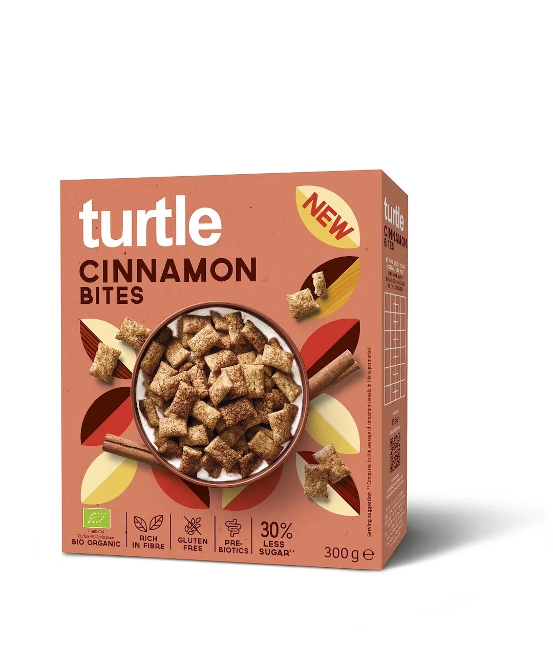 Levně 2x Polštáře Skořicové 30 % Méně cukru Bio 300 g Turtle