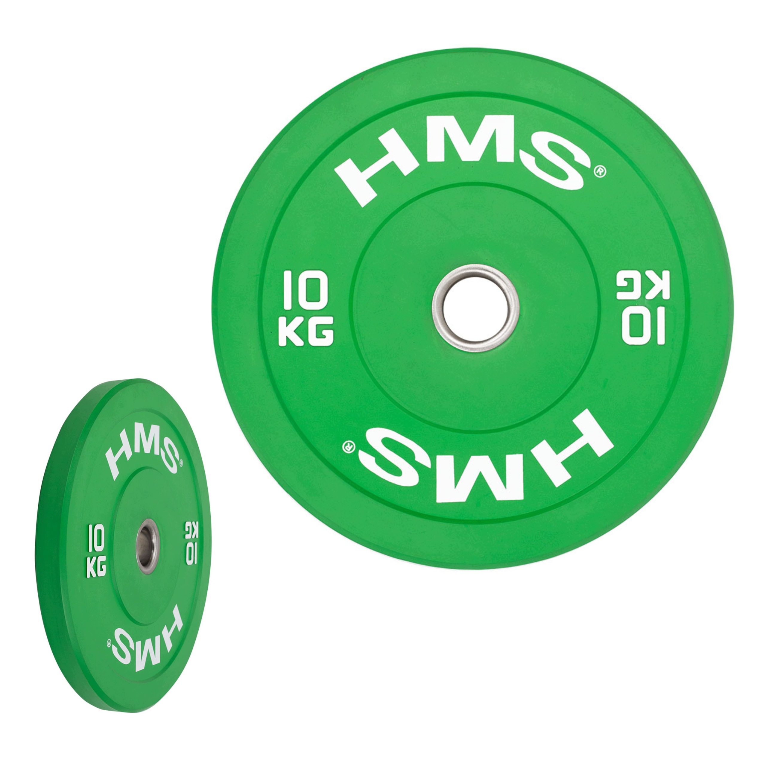 Závaží na osa olympijský bumper 10 kg pogumovaný talíř iwf Hms