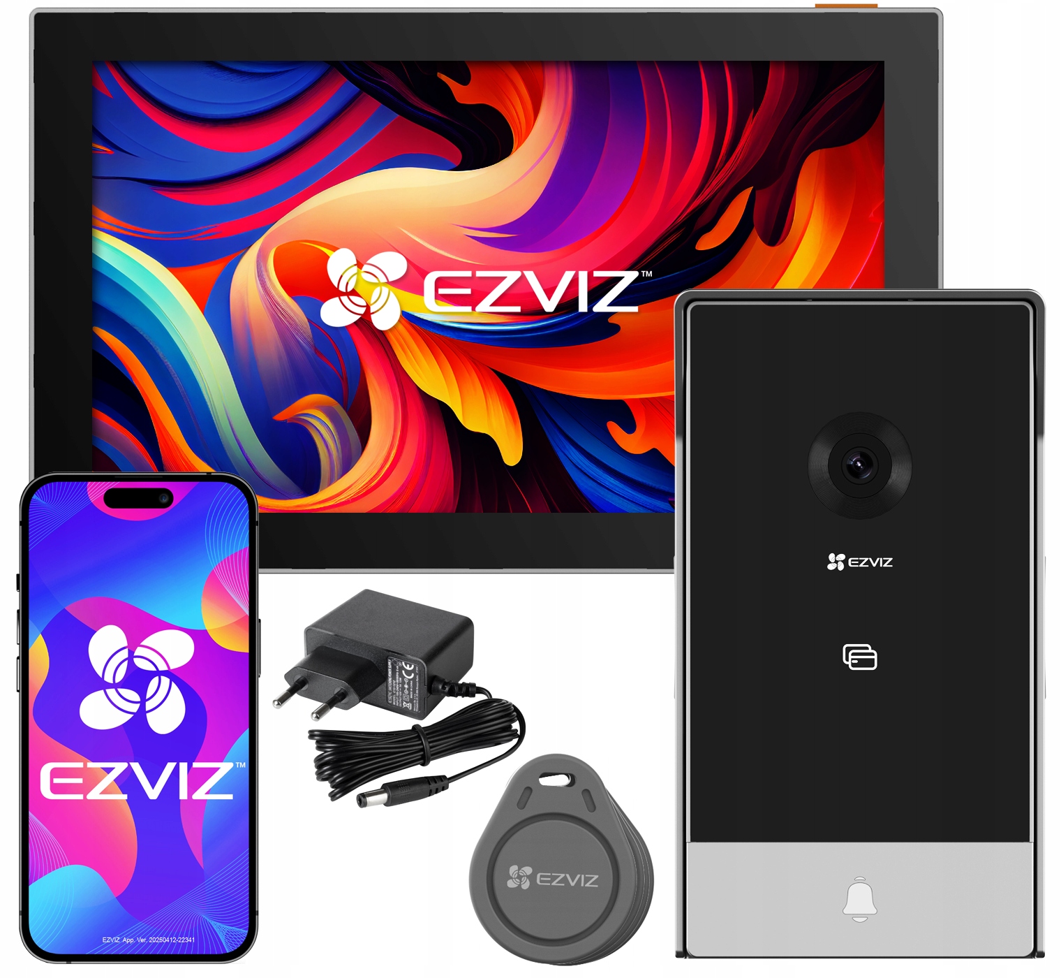 Wifi Videotelefon Ezviz CP7 Interkom S 2K Čtečkou Nfc Aplikace 7 Palců