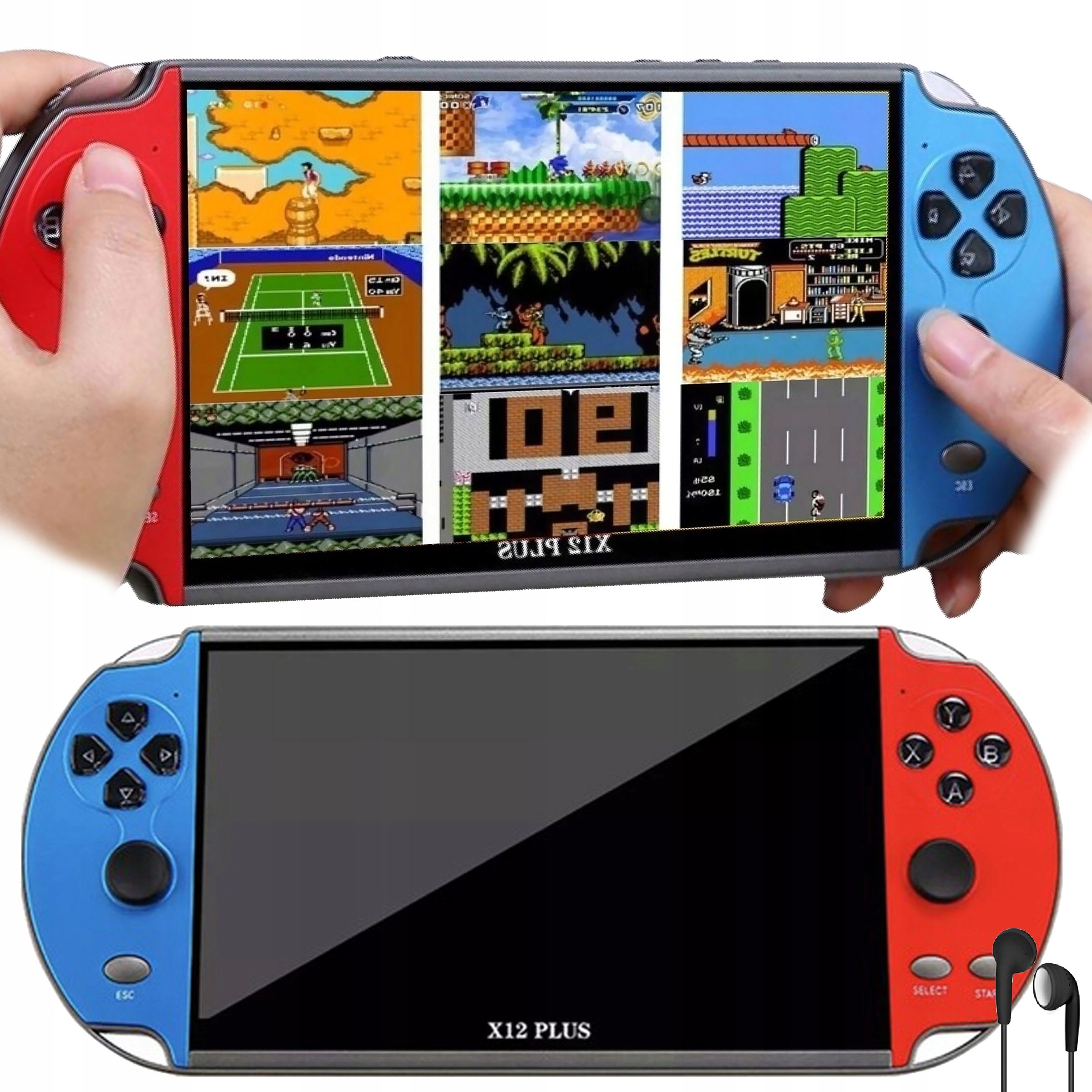 Konsola Przenośna Do Gier Dużo Gier 2700+ 16GB 7'' Język Polski