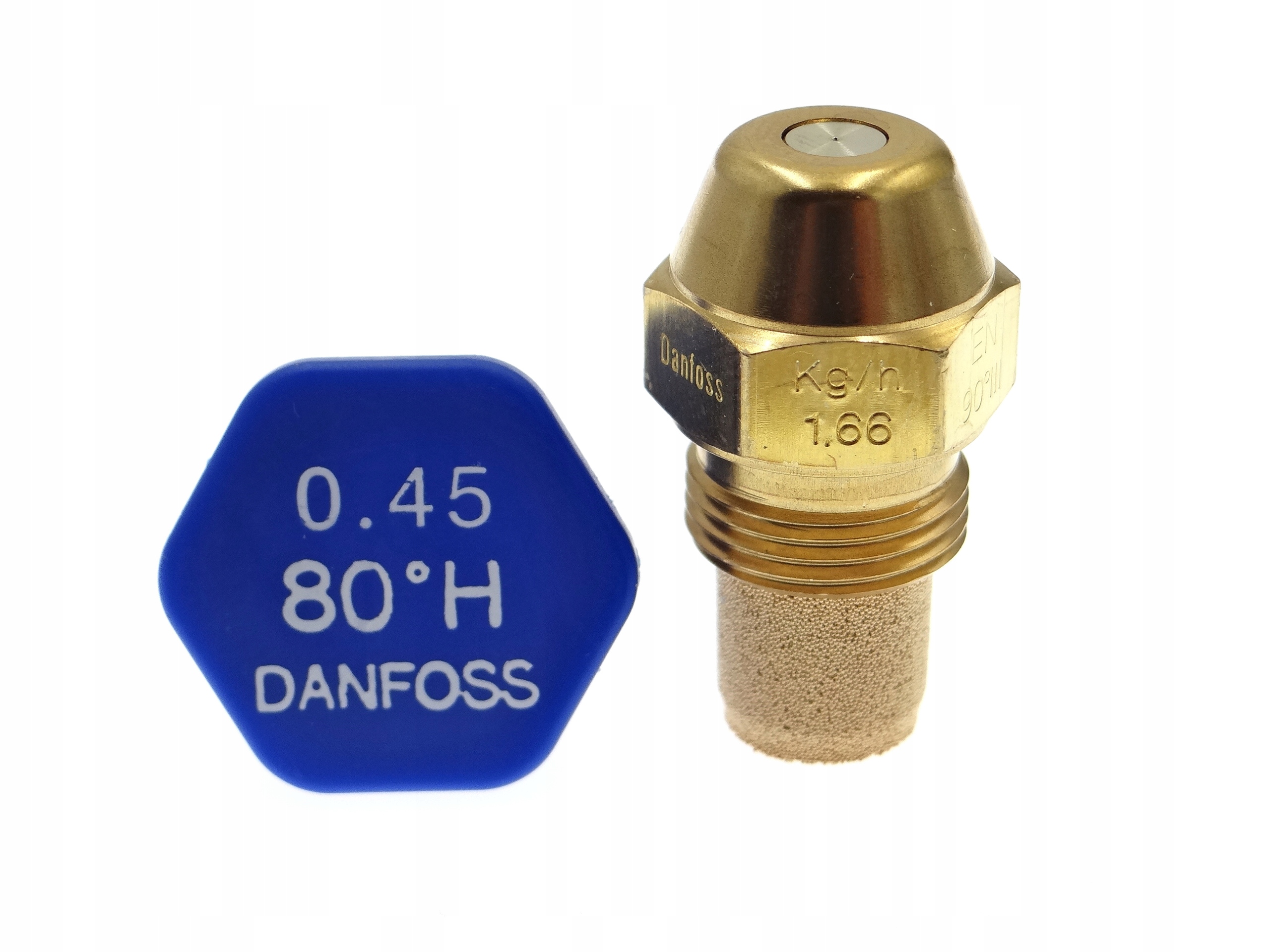 Tryska Danfoss pro olejové hořáky 0,45 USgal/h 80°H 1,66 Kg/h