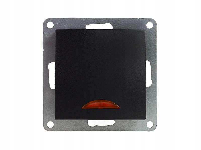 Wyłącznik Włącznik Łącznik pojedynczy czarny z podświetleniem 'Modern'