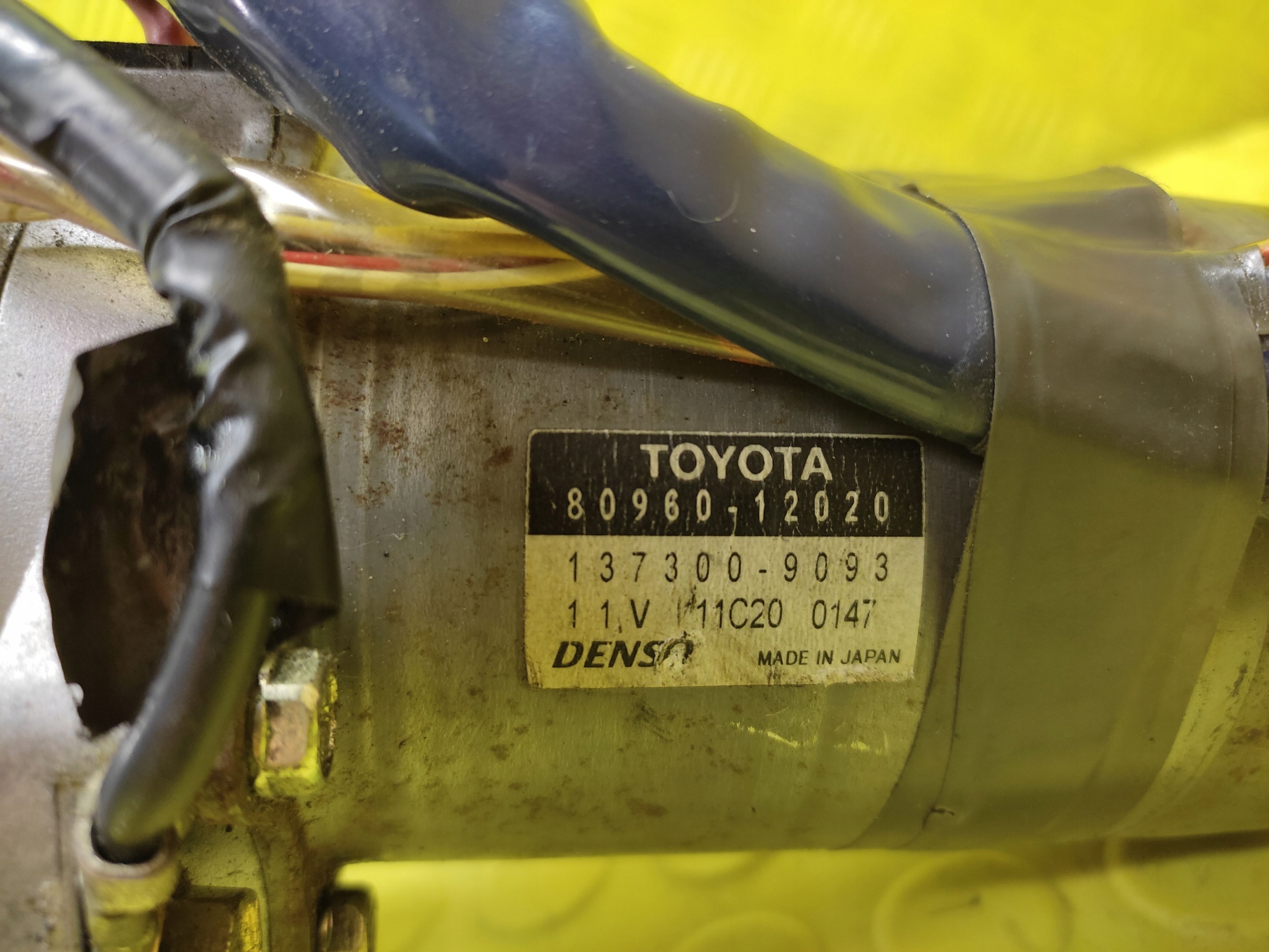 TOYOTA COROLLA E12 2.0D control electrics