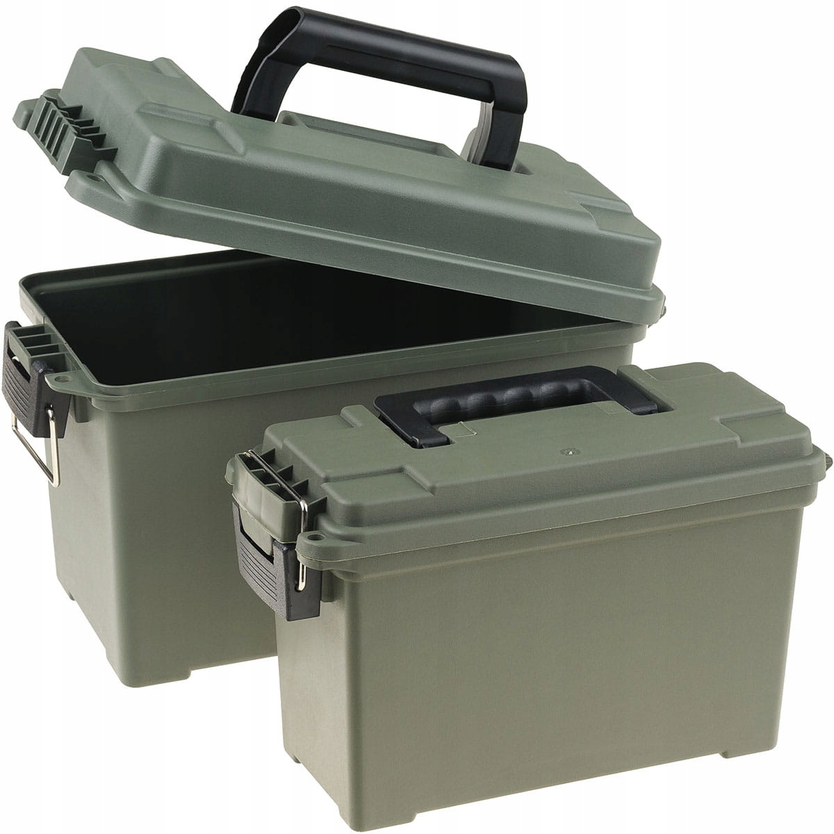 Skrzynka Na Amunicję Zestaw 2x Kufer Wojskowy Fosco Ammo Box Set Zielony