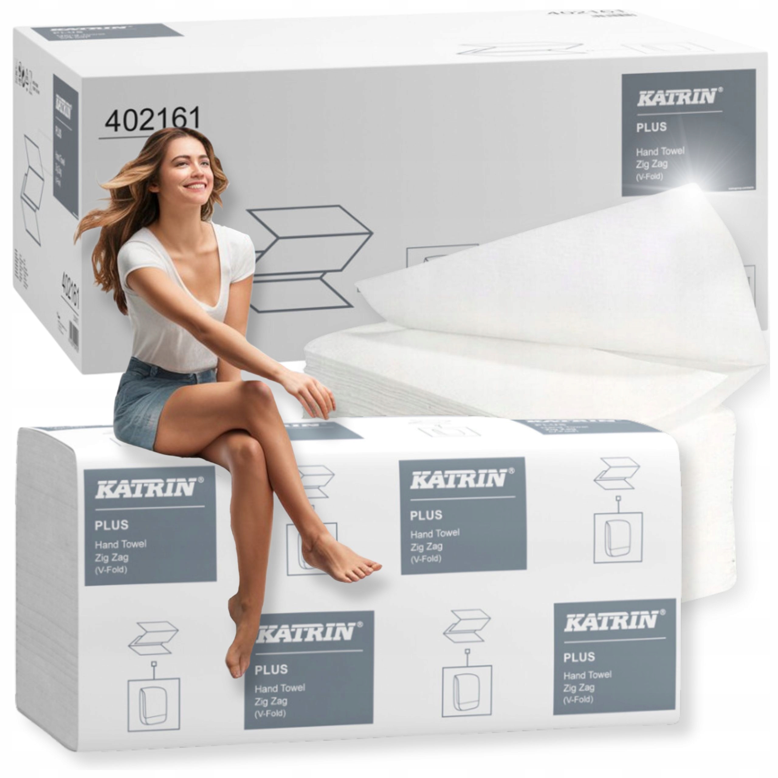 Levně Papírový ručník Zz Katrin 1 Vrstvený Ekonomický pro kancelář 4000 ks