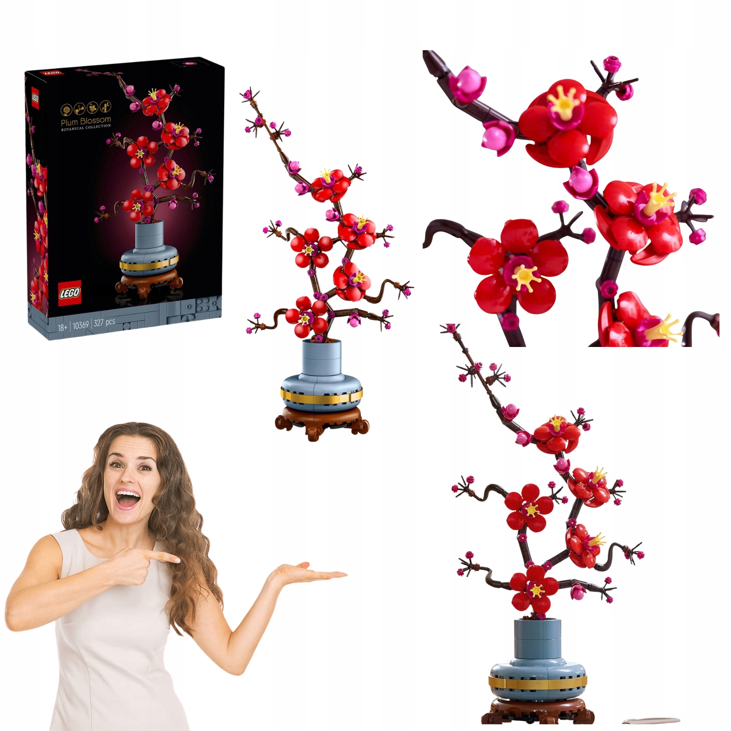 Klocki Lego 10369 Icons Kwiat Śliwy Idealny Na Walentynki Dla Niej