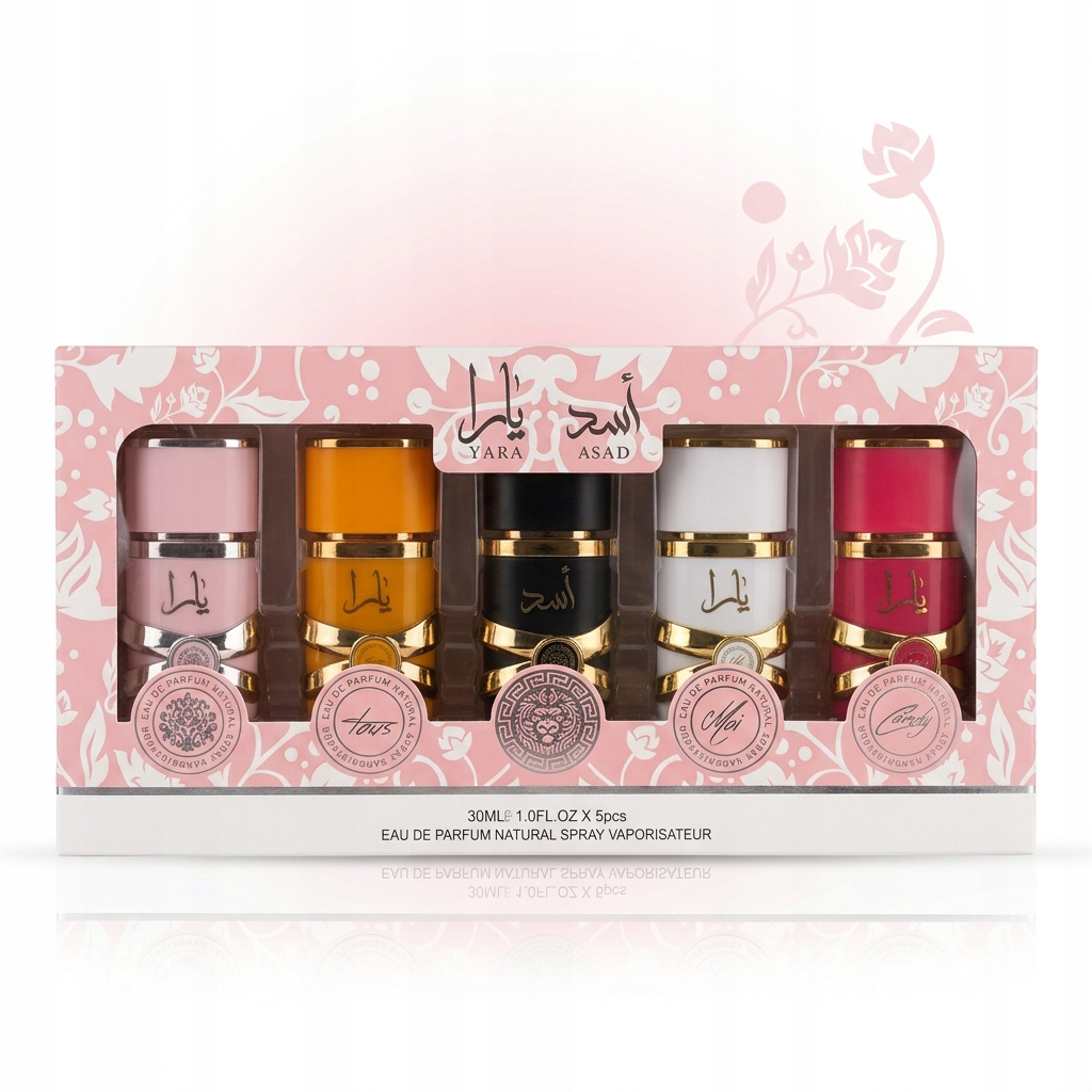 Sada mini parfémů Yara & Asad 5x30ml Edp Dárková sada