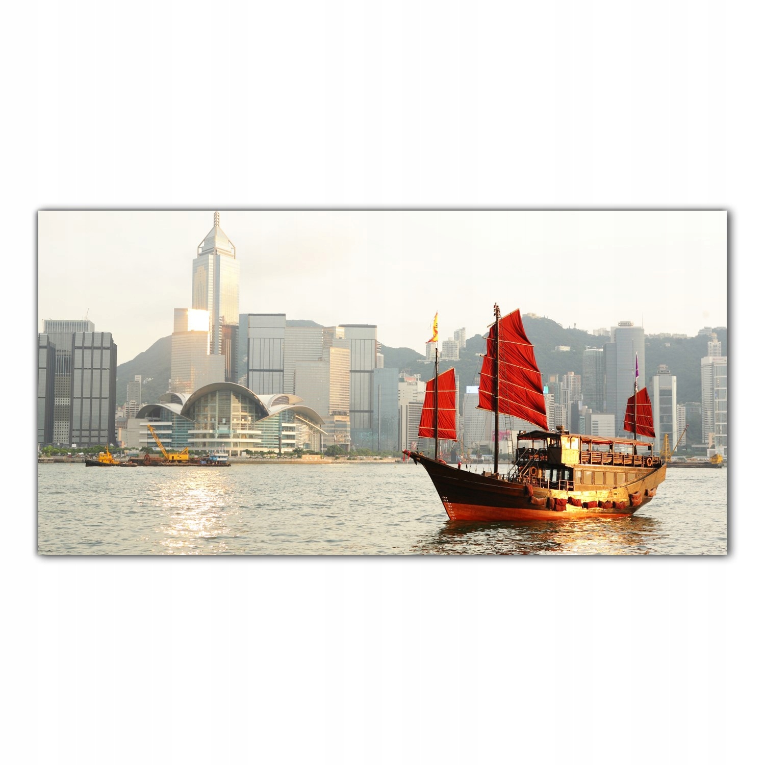 

Obraz Szklany Foto-obraz Hong Kong Przystań 140x70