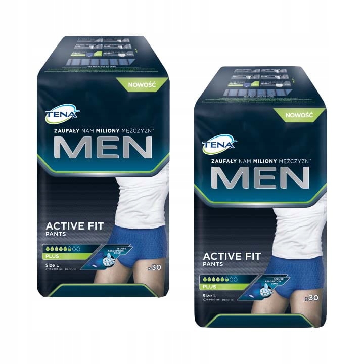 

Bielizna Tena Men Pants Plus L 30szt. x 2 op.