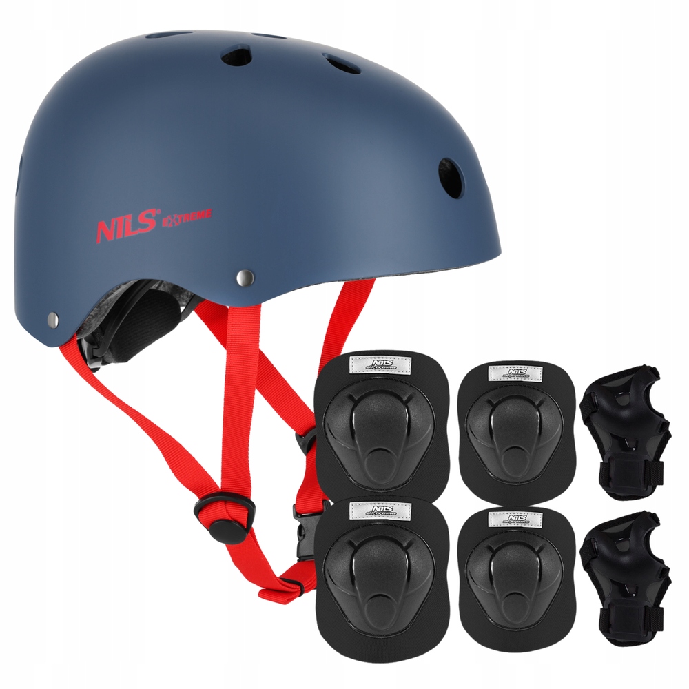 Regulovatelná přilba Ořech chrániče Sada na kolečkové brusle Koloběžku Nils