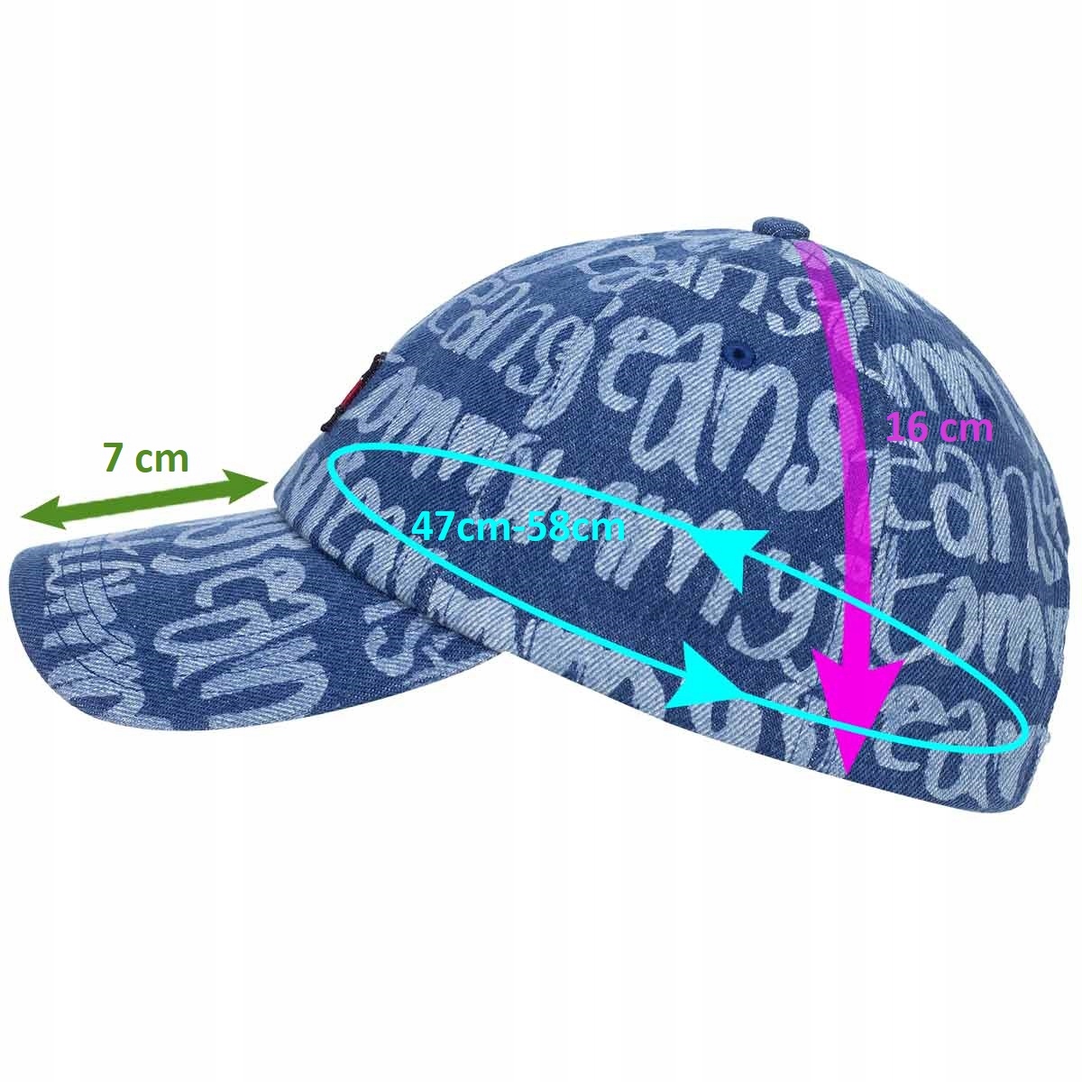 TOMMY HILFIGER CZAPKA Z DASZKIEM HERITAGE JEANSOWA Płeć kobieta