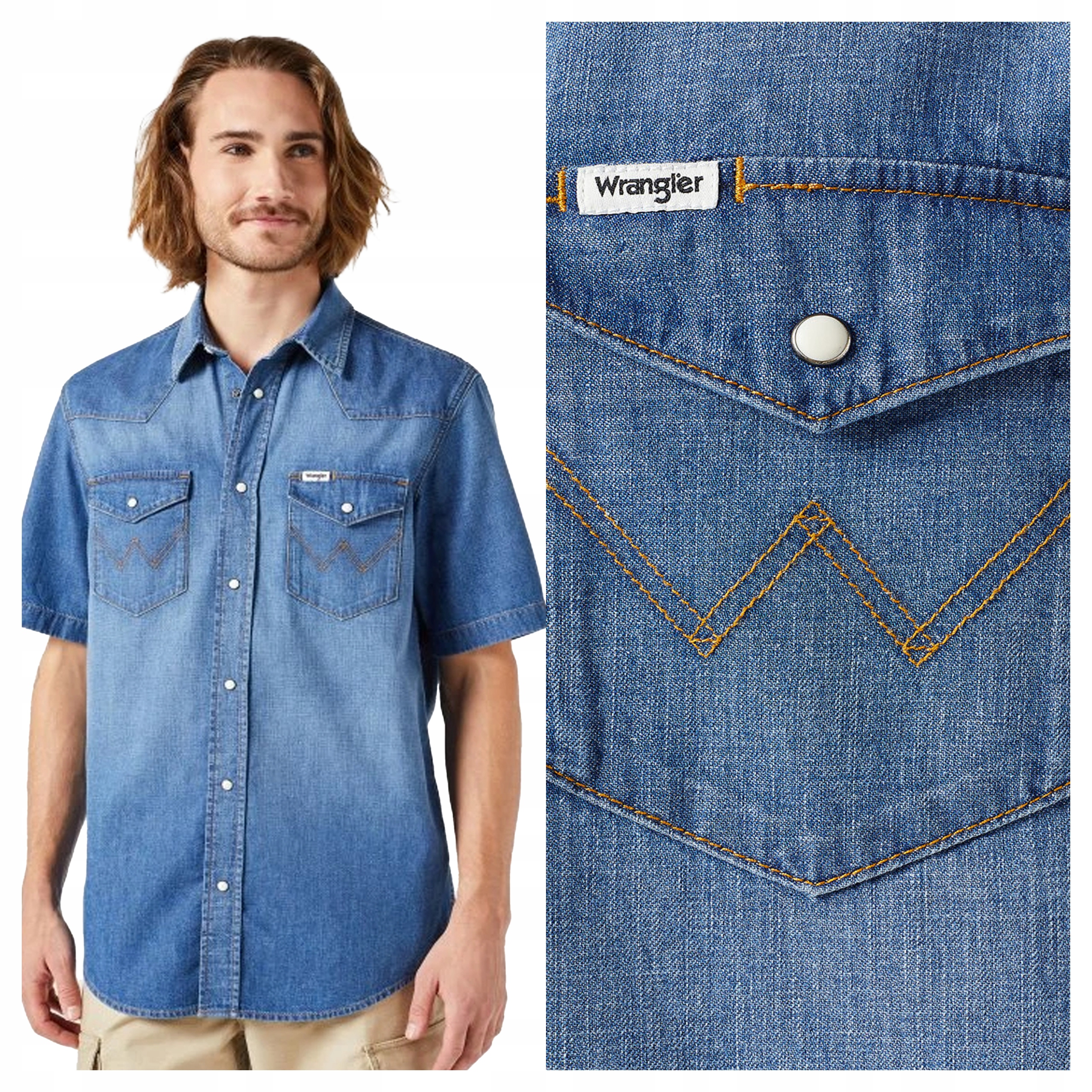 Wrangler Ss Western Shirt S Pánská košile