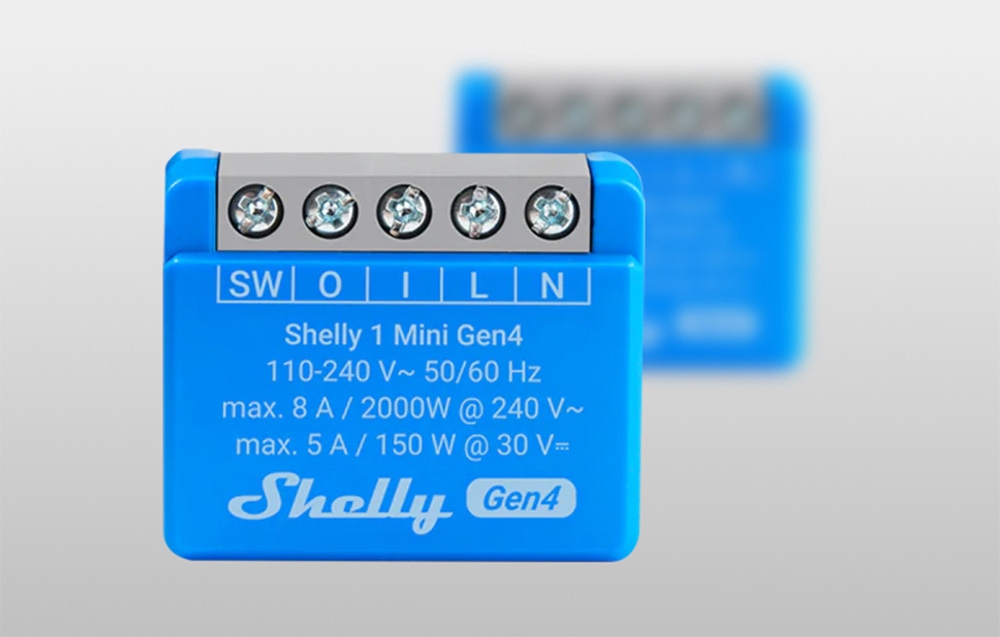 SHELLY 1 Mini Gen4 2-pack 1-kanałowy mini moduł ze stykiem bezpotencjałowym dwupak — 11