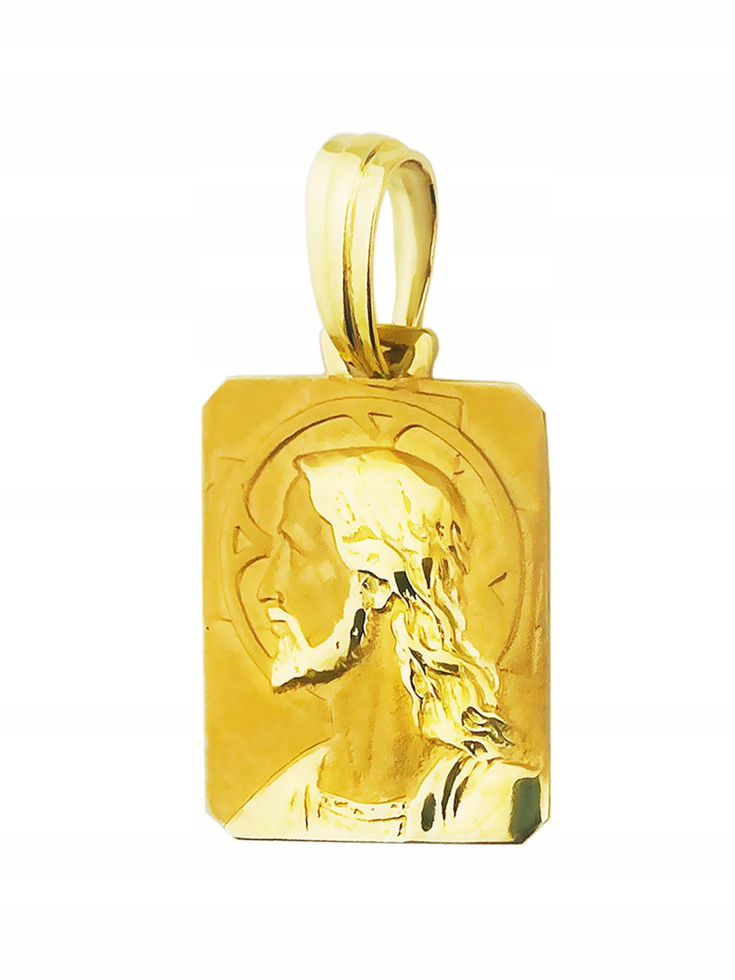 Zlatý Medailonek velký přívěsek Pán Ježíš Křest Svaté Přijímání