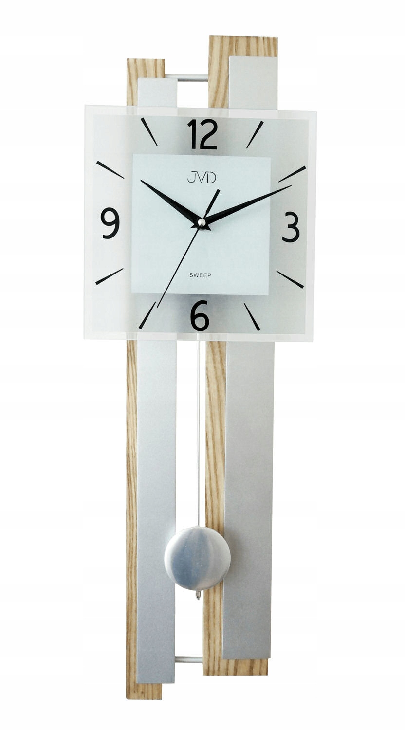 Tichý Drevený Nástenný Hodinový Stroj S Kyvadlom NS19033