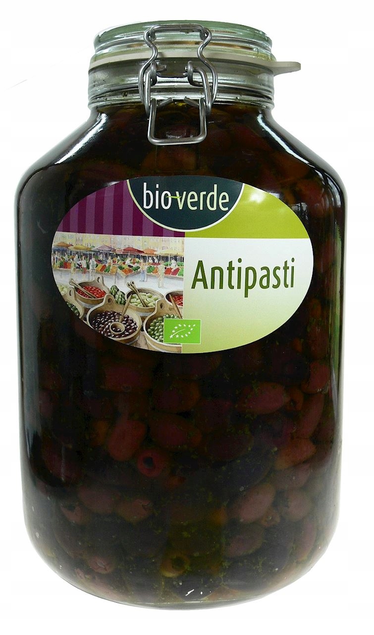 Černé Olivy Kalamata Bez Pecek S Bylinkami V Bio Oleji 4,55 kg (sklenice) B
