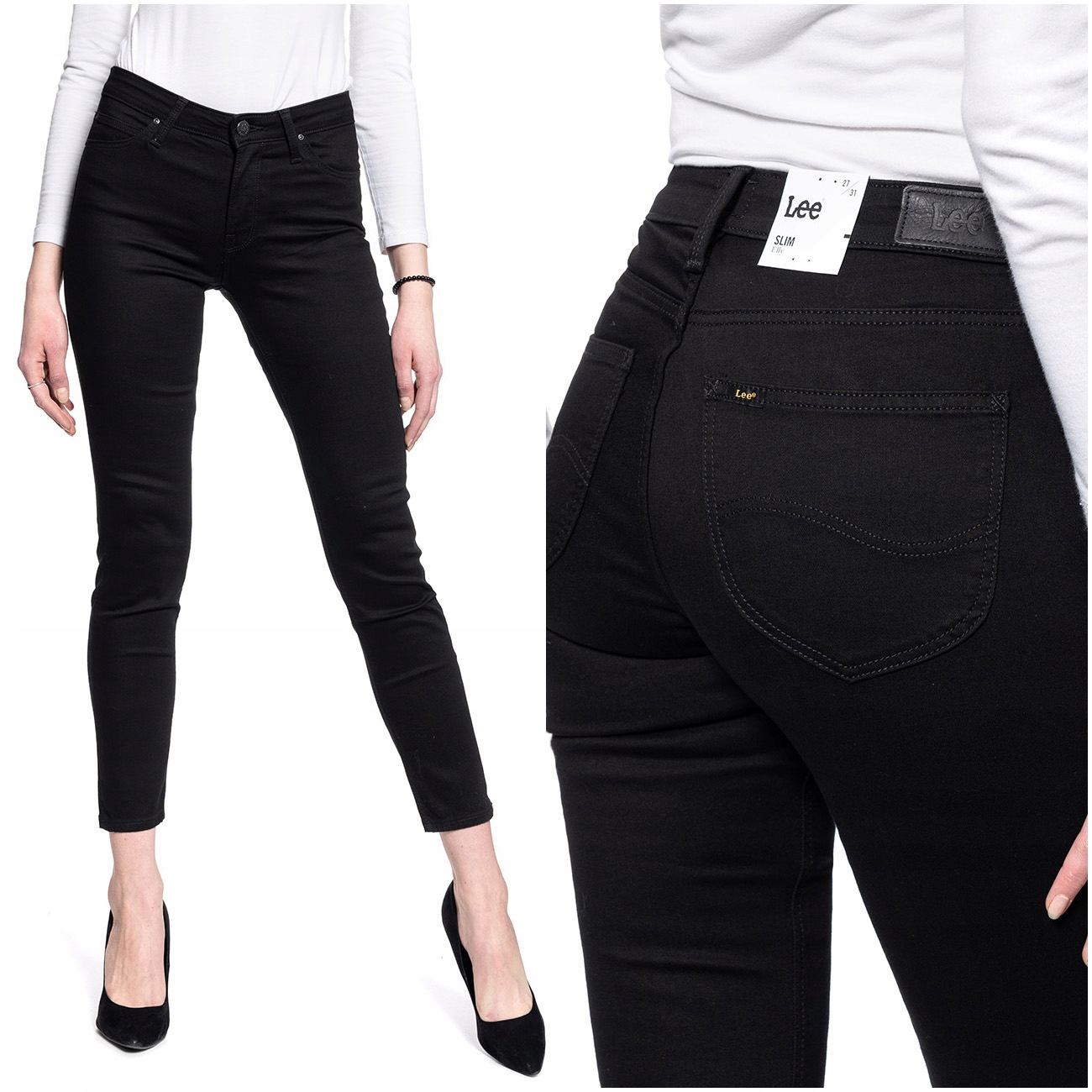 

Lee Elly Damskie Spodnie Jeansowe W28 L31