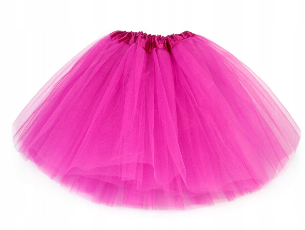 

Klasyczna Spódnica tiulowa Tutu róż fuksja 40cm