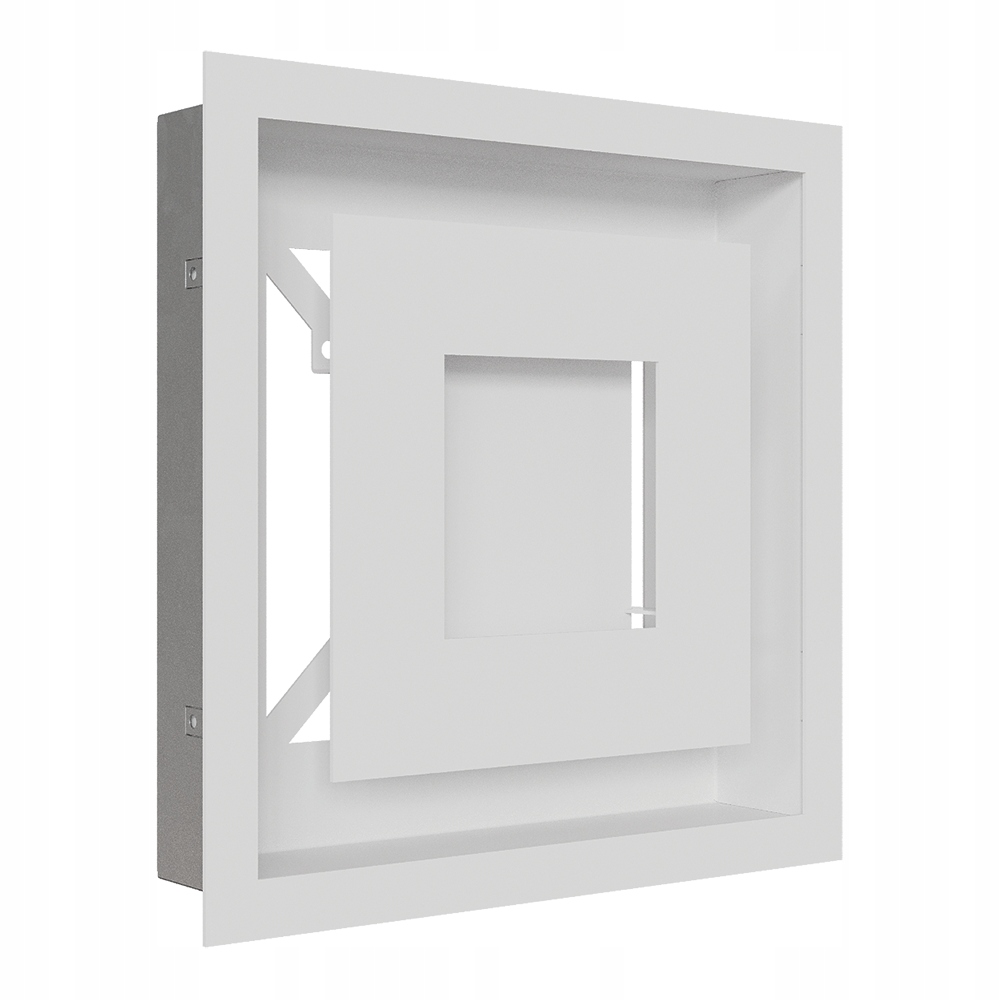 Ventilační mřížka do krbu Wind 22x22 bílá