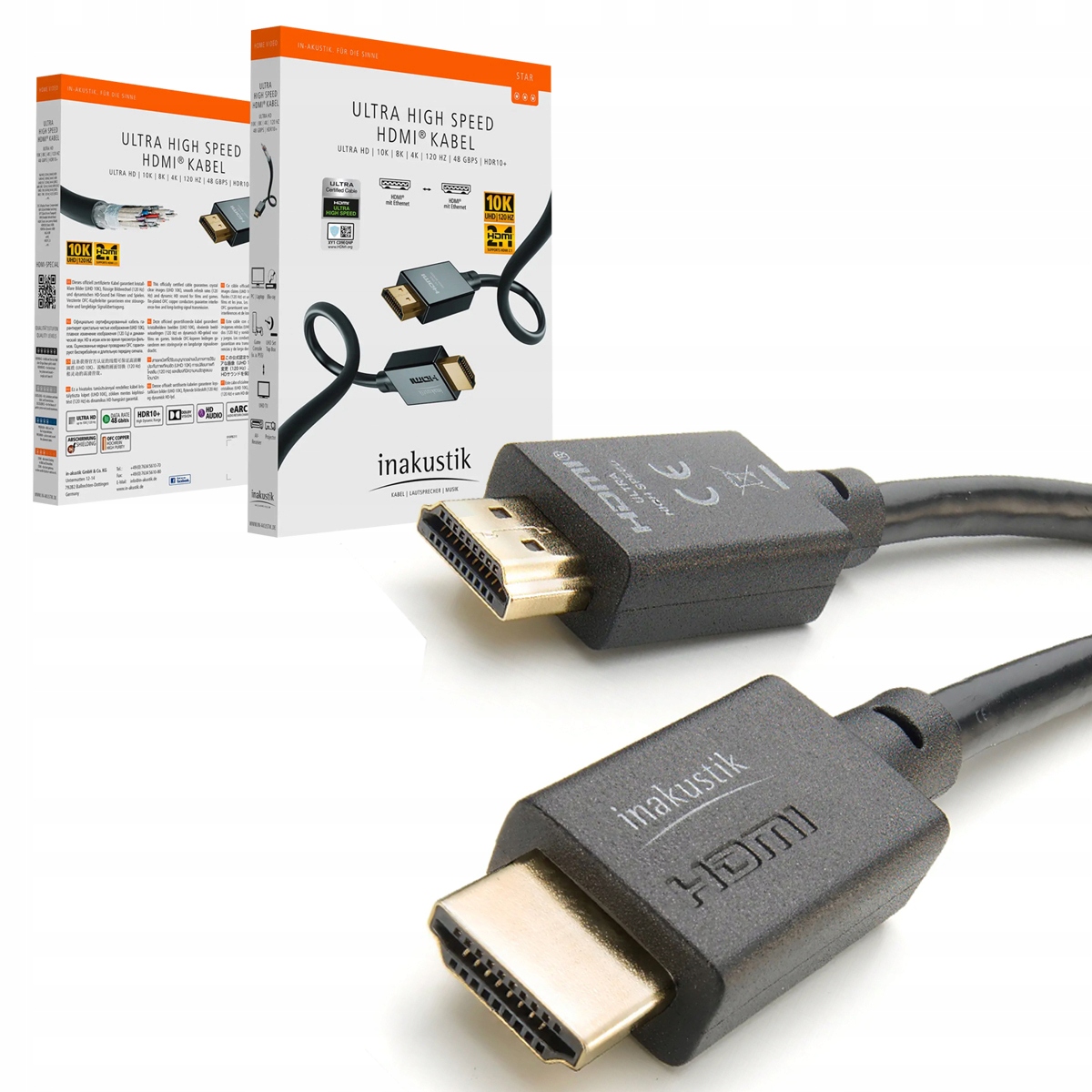 Inakustik Star II Kabel Ultra High Speed Hdmi Hdmi 2.1 8K 10K 120 Hz 2 m