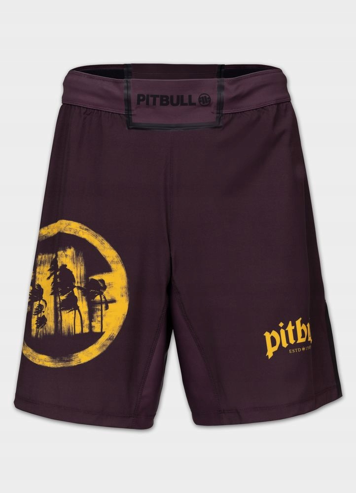 Męskie Spodenki treningowe Grappling Pitbull Logo Palms płaskie szwy