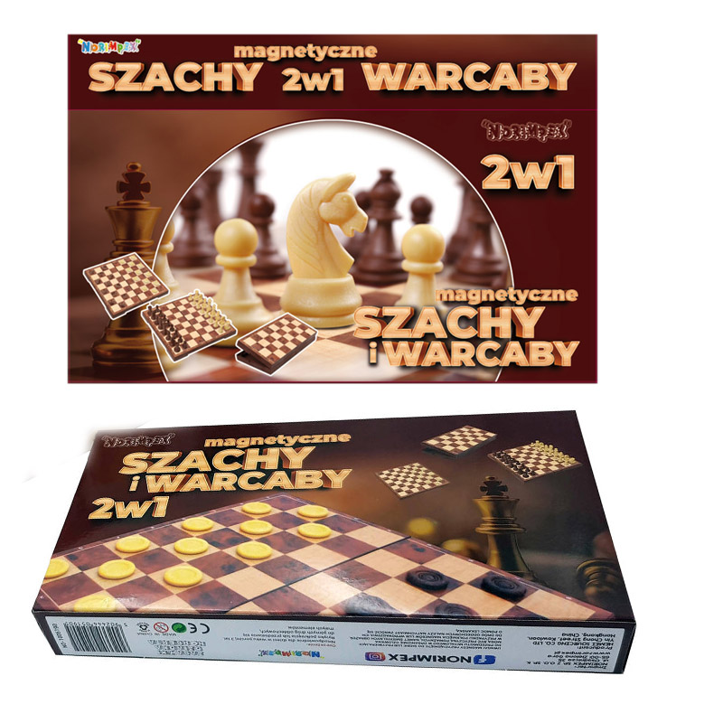 

Gra Logiczna Szachy Warcaby Magnetyczne 2w1