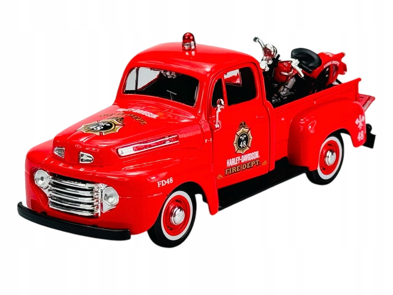 Maisto 1948 Ford F-1 Pickup 1936 Harley-davidson El Knucklehead 1:24 Novinka